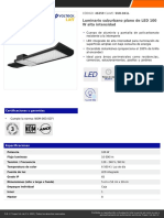 Luminario Suburbano Plano de LED 100 W Alta Intensidad: CÓDIGO: 46259 CLAVE: SUB-841L