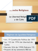 Derecho Religioso y Libertad de Culto