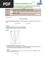 ACTIVIDAD 03-4º-5º (Función Cuadrática)