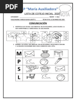 Lista de Cotejo Inicial 2020