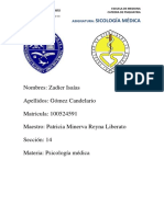 Consigna Unidad 3 Relación Médico Paciente y Entrevista Clínica 