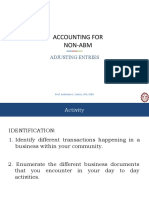 Accounting For Non-ABM - Adjusting Entries - Module 4 Asynchronous