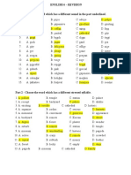 ENGLISH 6 - REVISION 1ST Term - KEY