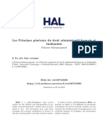 Les Principes G en Eraux Du Droit Administratif Fran Cais Et Tha Ilandais