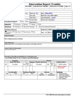 Intervention Report (Trouble) : Page: 1/1 Review Date: 17/12/2020 Redaction Date: 22/10/2019 Reference: PS1-FORM-08