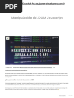 Manipulación Del DOM Javascript - Oracle APEX en Español