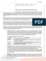 Circular No. 48 - Festival Artístico Tundamista Academic Award - 2022