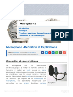 ? Microphone - Conception Et Caractéristiques