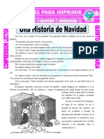 Ficha Una Historia de Navidad para Quinto de Primaria