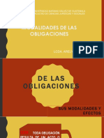 Modalidades de Las Obligaciones