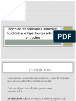 Soluciones Isotonicas, Hipotonicas e Hipertonicas Fisiologia FCM