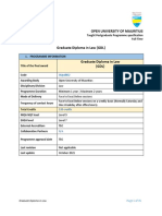 Postgraduate Diploma Law Example