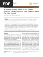 A Dynamic Method Based On The Specific Substrate Uptake Rate To Set Up A Feeding Strategy For Pichia Pastoris