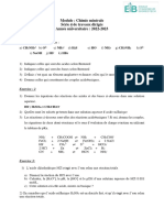 Série 4 en Chimie Générale EIB S1