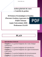 Introduction Generale Du Cours de Controle de Gestion