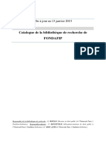 Catalogue FONDAFIP