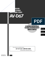 Aiwa AV D67 Owners Manual PDF