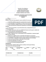 Summative Assessment For Tle 9 Sample