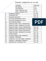 Iit-Jee Organic Chemistry by NJ Sir: S.No Name of Chapters Page No