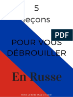 5 Leçons Pour Vous Débrouiller en Russe PDF