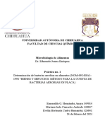 Determinación de Bacterias Aerobias