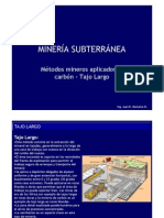 9 Metodos Mineros Aplicados Al Carbon - Tajo Largo (Modo de Ad