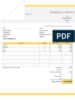 Comercial Invoice