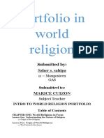 Portfolio in World Religion