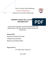 Production of Laundry Detergent