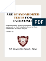 Are Standardized Tests For Everyone