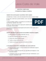 Concordancia Verbal e Nominal Questionario Parte 2