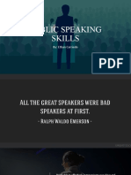 Public Speaking Skills