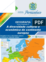 A Diversidade Cultural e Econômica Do Continente Europeu