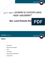 ¿En Qué Consiste La Nutrición para Estar Saludable?