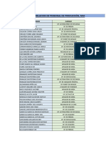 Personal de Producción, Marcador de Asistencia