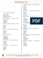 1204 - Pre Intermediate Test 21