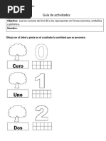 Números Del 0 Al 10 - Primer Día