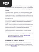 Howard Gardner BIOGRAFIA