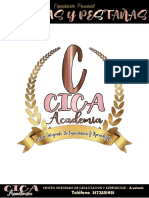 CARTILLA MASTER CLASS PRESENCIAL CEJAS y PESTAÑAS CICA ACADEMIA