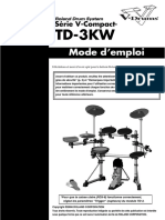 Roland TD 3kw Manuel Utilisateur FR 33838 PDF