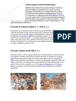 Historia Del Pueblo Maya Desde La Epoca Prehispanica