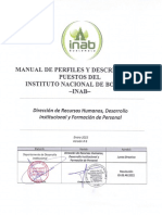 6.36 Manual de Perfiles y Descripción de Puestos Del INAB 2023 PDF