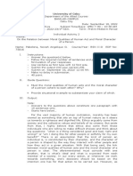 Individual Activity 2 - On The Relation Between Moral Qualities of Human Act and Moral Character of A Person