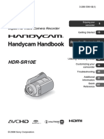 Sony HDR-SR10E Manual