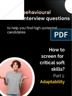 30 Behavioural Interview Questions - Part 1 Adaptability