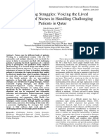 Overcoming Struggles Voicing The Lived Experiences of Nurses in Handling Challenging Patients in Qatar