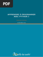 Apprendre A Programmer Avec Python 3 PDF