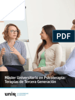 Máster Universitario en Psicoterapia: Terapias de Tercera Generación