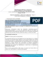 Guia de Actividades y Rúbrica de Evaluación - Paso 5 - Reflexiones Pedagógicas y Didácticas