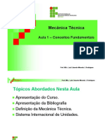 Mecanica Tecnica Aula 1 Conceitos Fundam